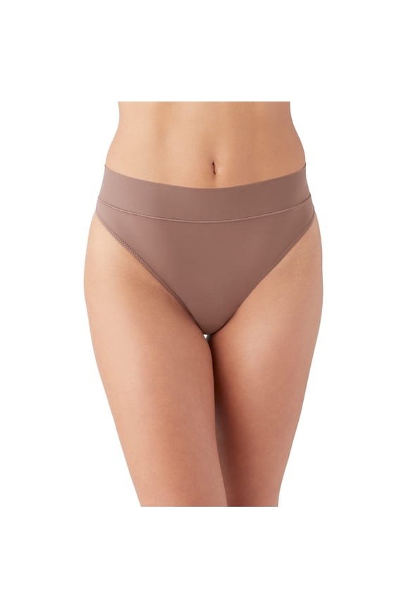 Women's Nearly Nothing Hi Waist Thong Panty, Peppercorn, X-Large