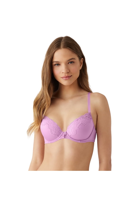 by Wacoal Women's Always Composed Convertible T-Shirt Bra, Smoky Grape, 34D