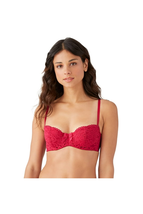 by Wacoal Women's Ciao Bella Balconette Bra, Persian Red, 34D