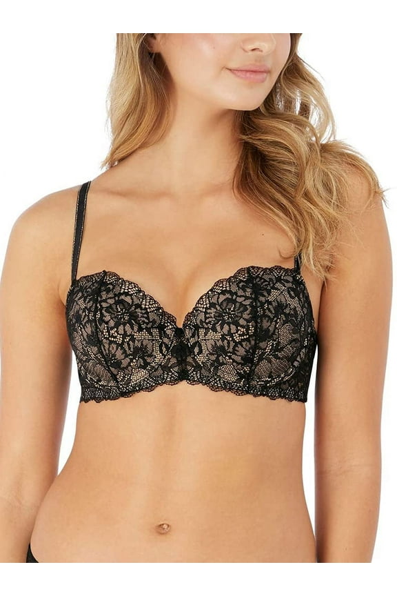 by Wacoal Women's Lace Encounter Contour T Shirt Bra, Night, 32D