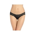 thumbnail image 1 of b.tempt'd by Wacoal Women's Lace Kiss Bikini, Night, Size Medium, 1 of 4