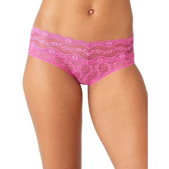 b.tempt'd by Wacoal Women's Lace Kiss Hipster Panty, Cone Flower, X-Large