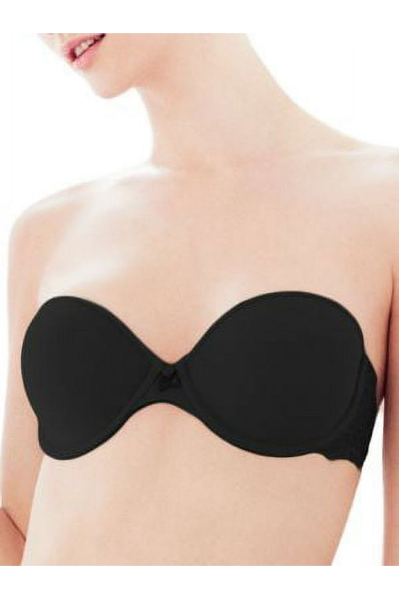 by Wacoal Women's B.delighted Strapless Bra Black Night 36 DD