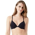 thumbnail image 1 of b.tempt'd by Wacoal Women's Inspired Eyelet Front Close Racerback T-Shirt Bra, Night, 32D, 1 of 2