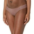 thumbnail image 1 of b.temptd by Wacoal Womens b.bare Thong Panty, Peppercorn, X-Large, 1 of 2