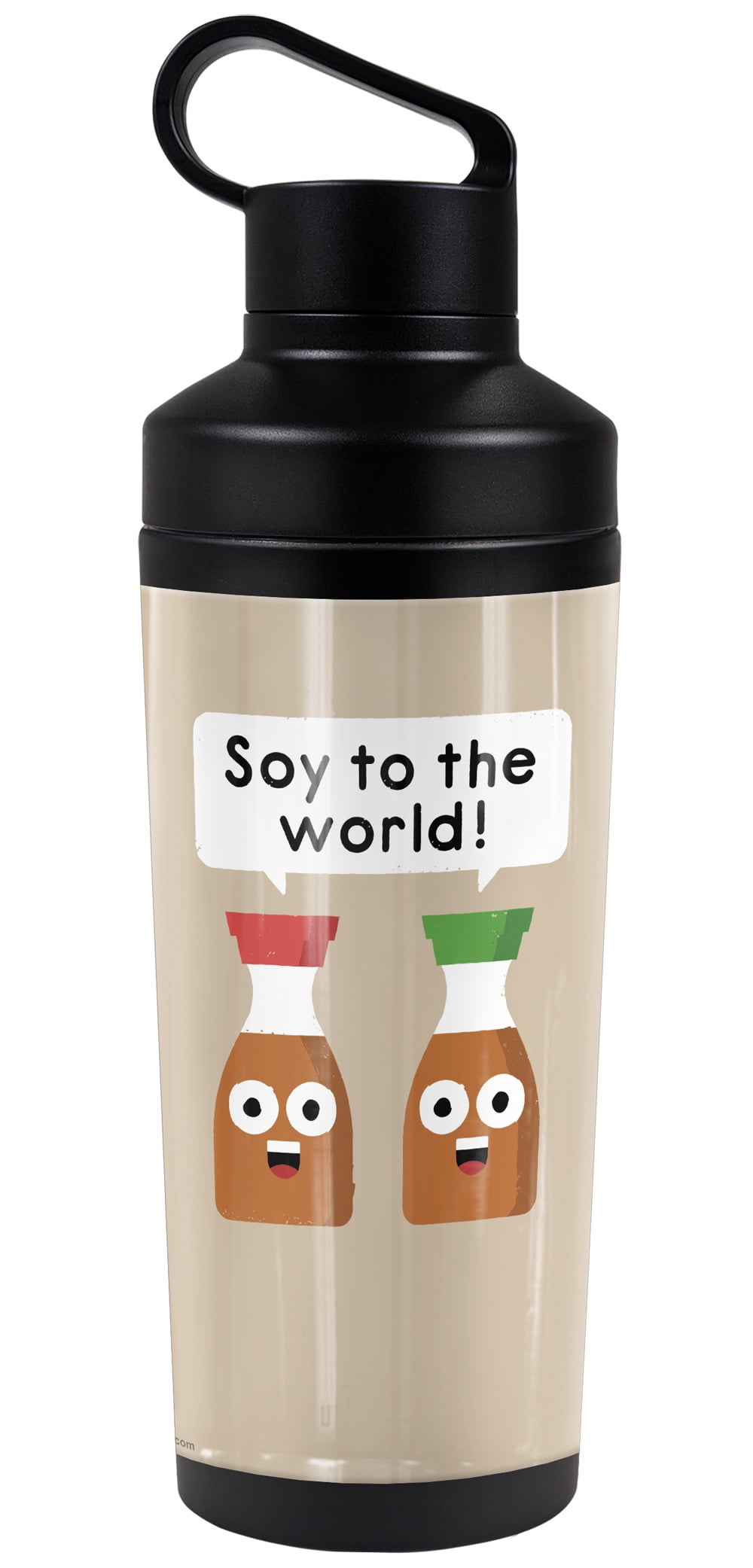 bCreative - David Olenick Official Dorem If A Sodium 18 oz Insulated Water Bottle, Leak Resistant, Vacuum Insulated Stainless Steel with 2-in-1 Loop Cap