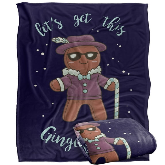 bCreative - LCT Creative Blanket, 50'x60' Get This Gingerbread Silky Touch Super Soft Throw Blanket