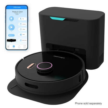 bObsweep - Orb-i Self-Emptying Robot Vacuum Cleaner, with 100-Day Capacity, 5000 pa Suction, & LiDAR Mapping - Blackberry