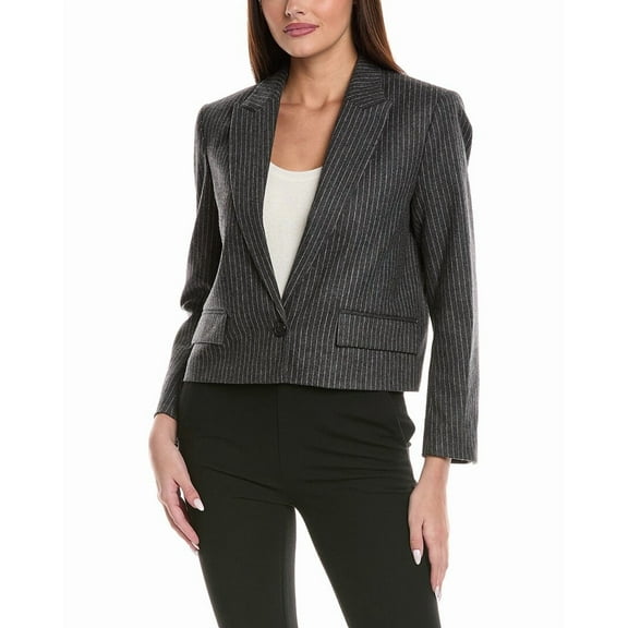 ba&sh womens  Accept Blazer, 2, Gray