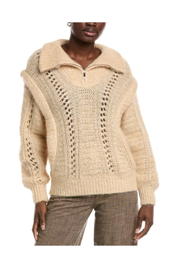 womens  Balazo Mohair & Alpaca-Blend Sweater, 2, Tan