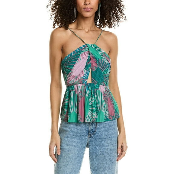 ba&sh womens  Blouse, 3/L, Green