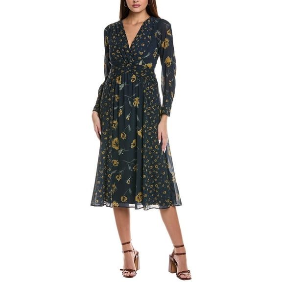 ba&sh womens  Finaya Midi Dress, 0/XS, Blue