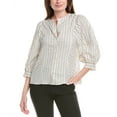 thumbnail image 1 of ba&sh womens  Lioba Linen-Blend Blouse, 1, Beige, 1 of 3