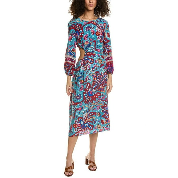 ba&sh womens Midi Dress, 1/S, Blue