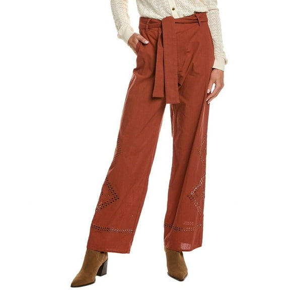 ba&sh womens  Pant, 36, Red