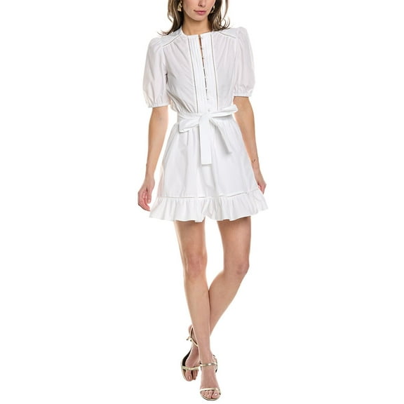 ba&sh womens  Puff Sleeve Mini Dress, 3/L