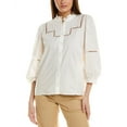 thumbnail image 1 of ba&sh womens  Tamie Blouse, 0, Beige, 1 of 3