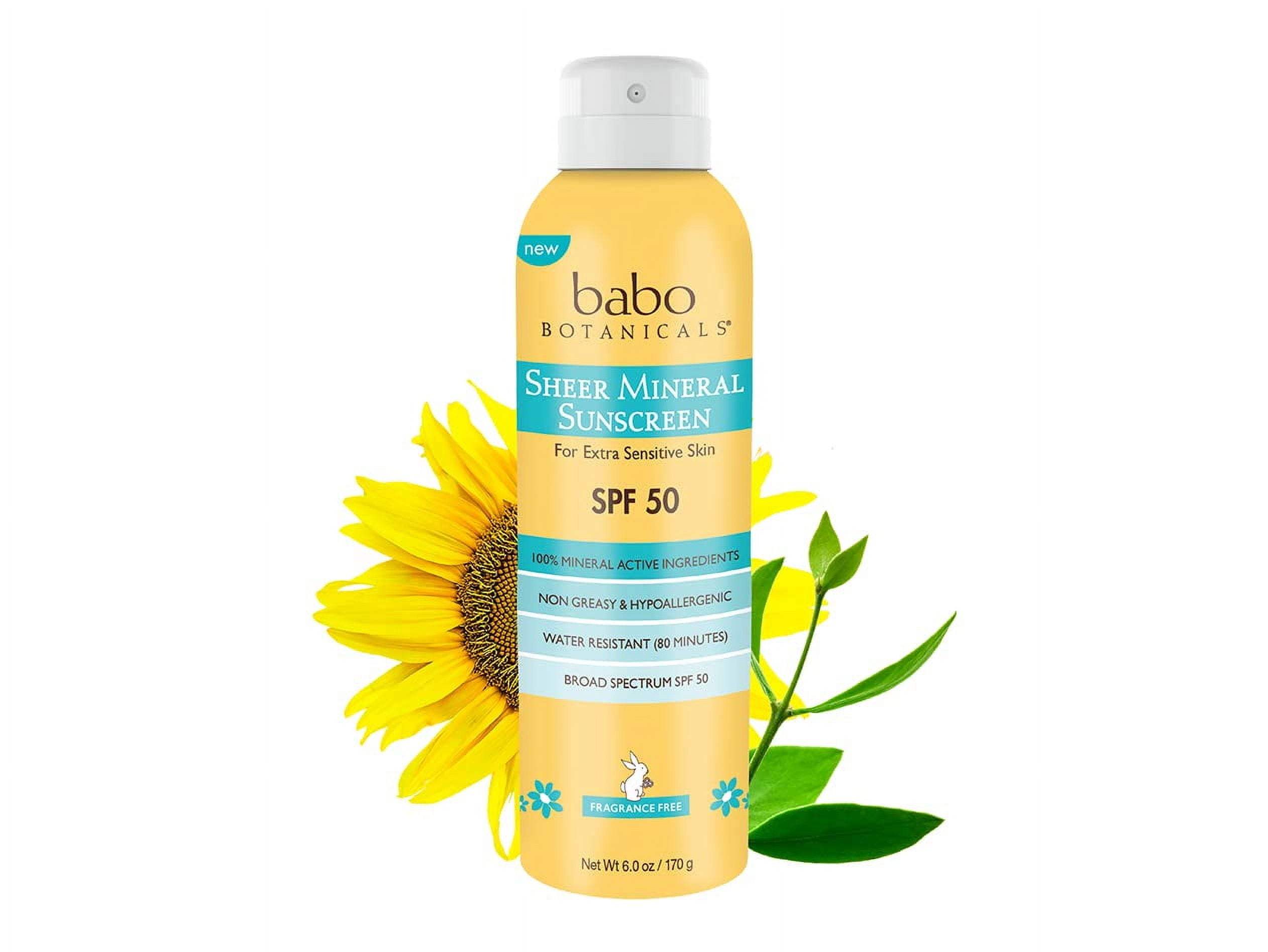 Babo Botanicals Super Shield Mineral Sunscreen Spray For Sensitive