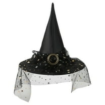 baby Halloween Wizard Hat Decorative Props Dress Up Headdress Hat Gold One Size