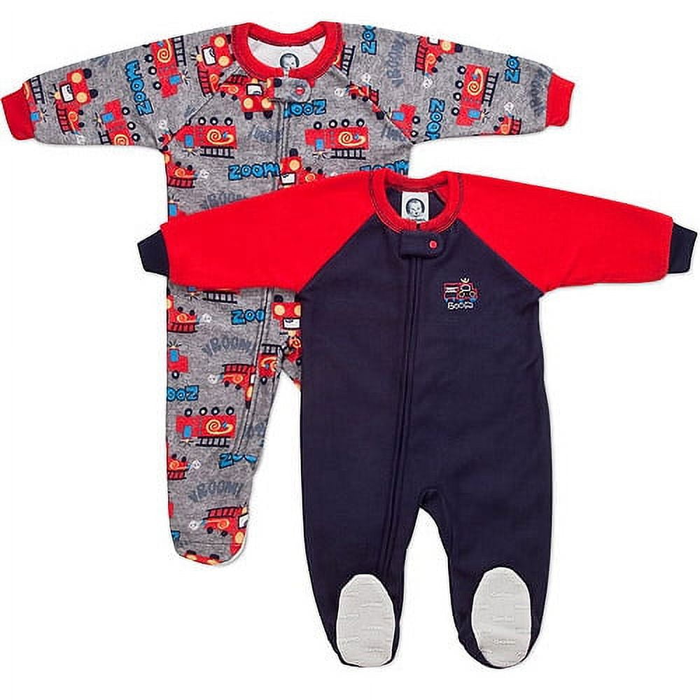 baby boys' blanket sleepers 2pack
