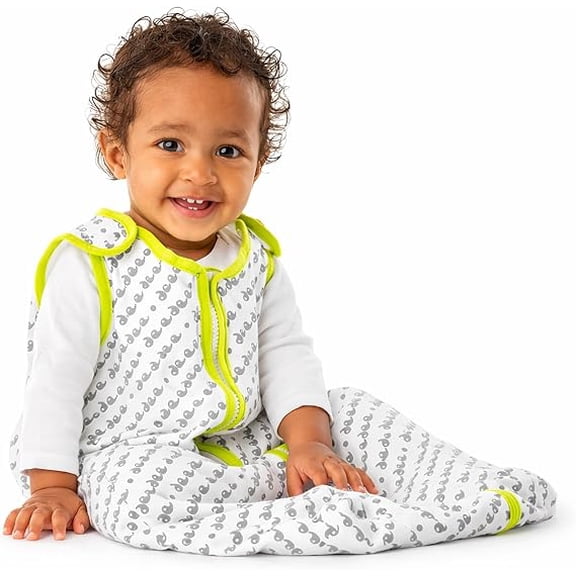 Baby Deedee Sleep Nest Lite - Cotton Sleep Sack 0.6 TOG 0-6M Lime