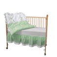 thumbnail image 1 of baby doll bedding regal 3 piece crib bedding set, mint, 1 of 1