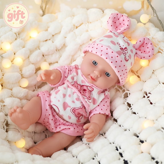 12 Inch Realistic Baby Doll, Soft Vocal Reborn Baby Dolls, Interactive Sound Simulation Kids Pretend Play Developmental Toddler Toys, 1 Year Old Girl & Boy Gift for Birthday and Holiday Gifting
