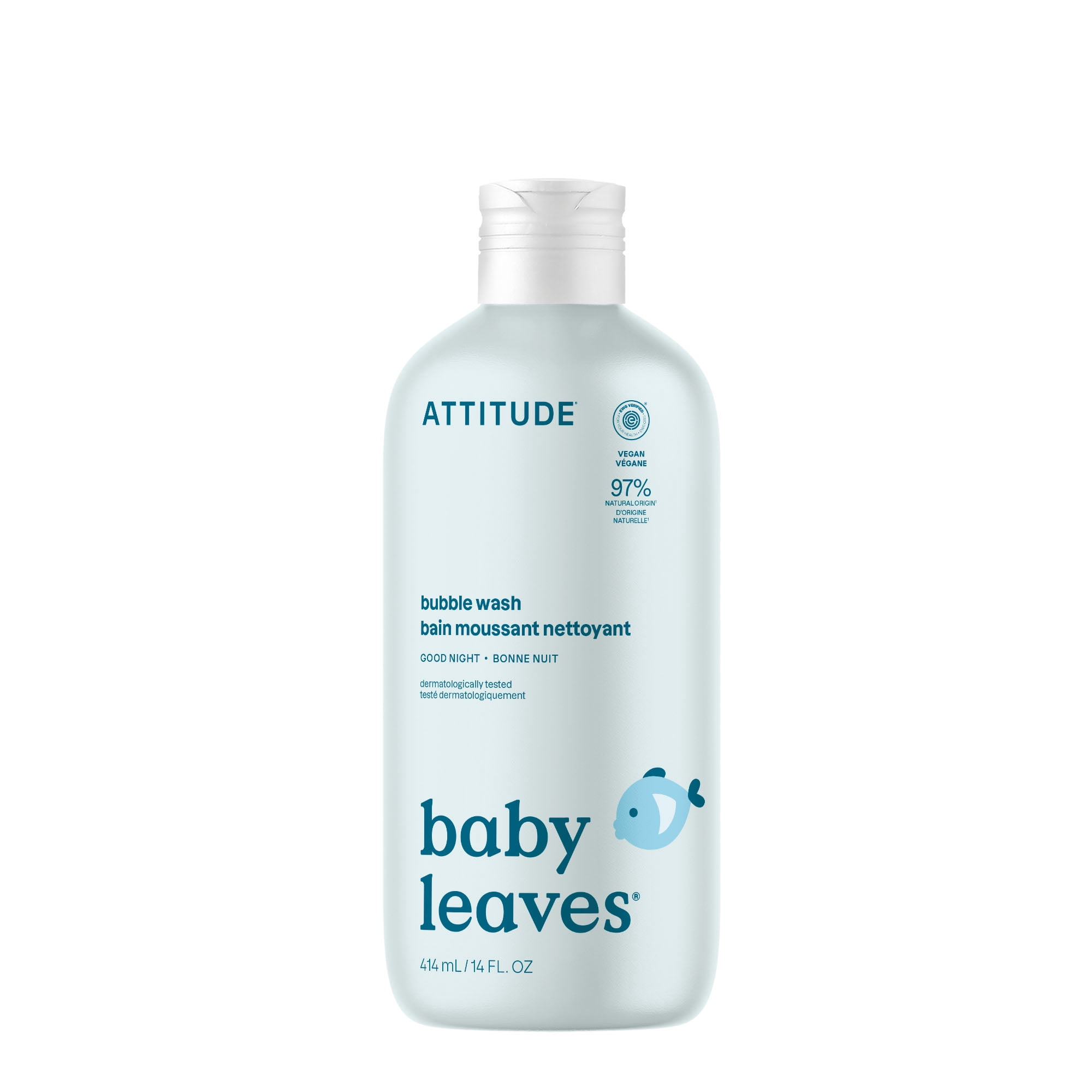 Attitude Baby Leaves Bubble Wash - Good Night