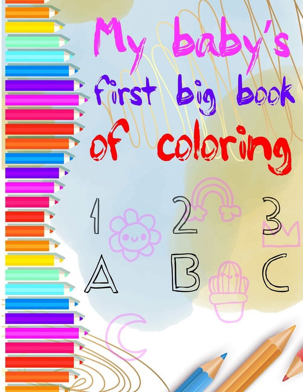 Children's Coloring Books, Childrens Coloring Books, Coloring Books, ABC  Easy as 123, Baby Shower Games 