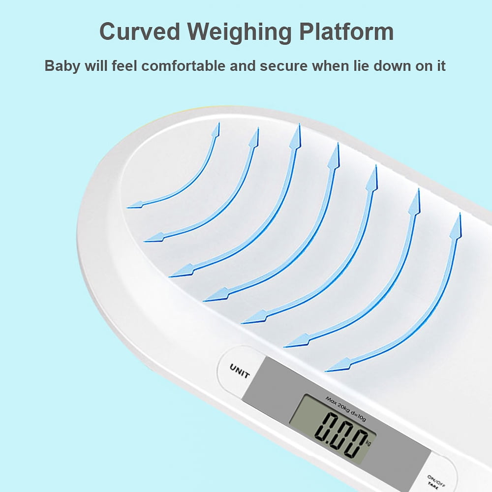 baby scales for weighing For Digital Baby Scale for Weighing Up to 20kg/44lb Infant Scale Newborn Baby Scale LCD Screen Display 2 Weighing Modeskg/lb Accurate Digital Scale for Infant Babies Toddlers