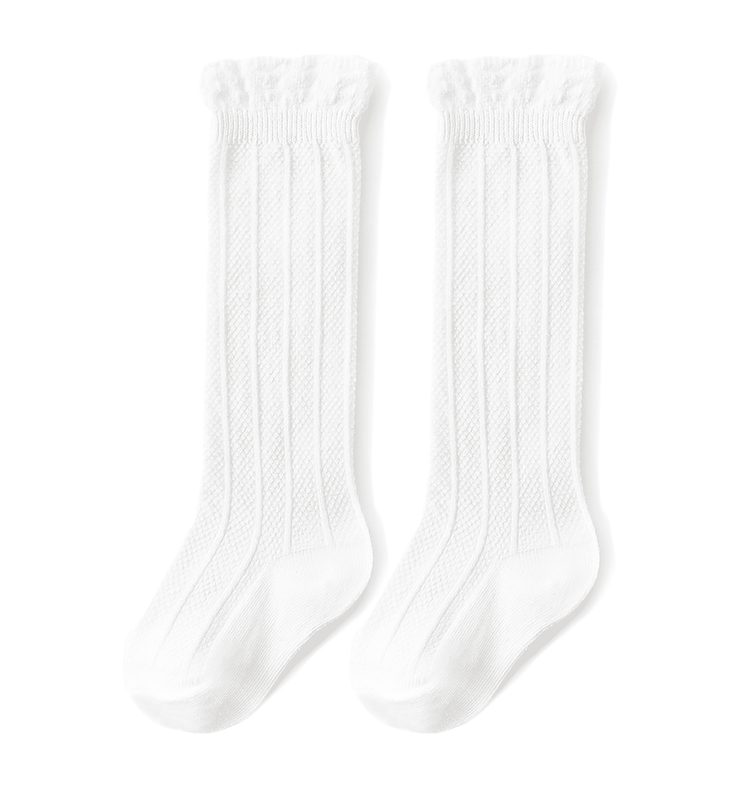 baby socks newborn kids long stockings infant toddler cute knee high socks 1Pack Milk White 012