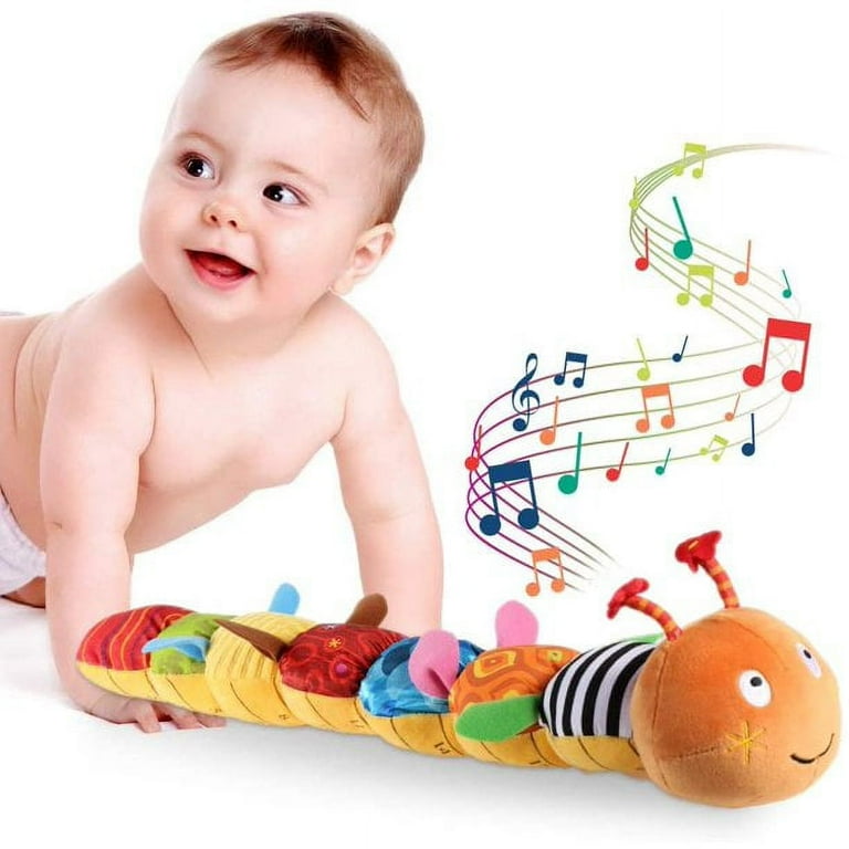 baby toy music caterpillar multicolor baby toy fold rattle soft