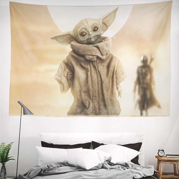 baby yoda Tapestry Gift Wall Hanging Backdrop for Room Bedroom Girls Fans Background Banner Party Birthday Supplies Decor