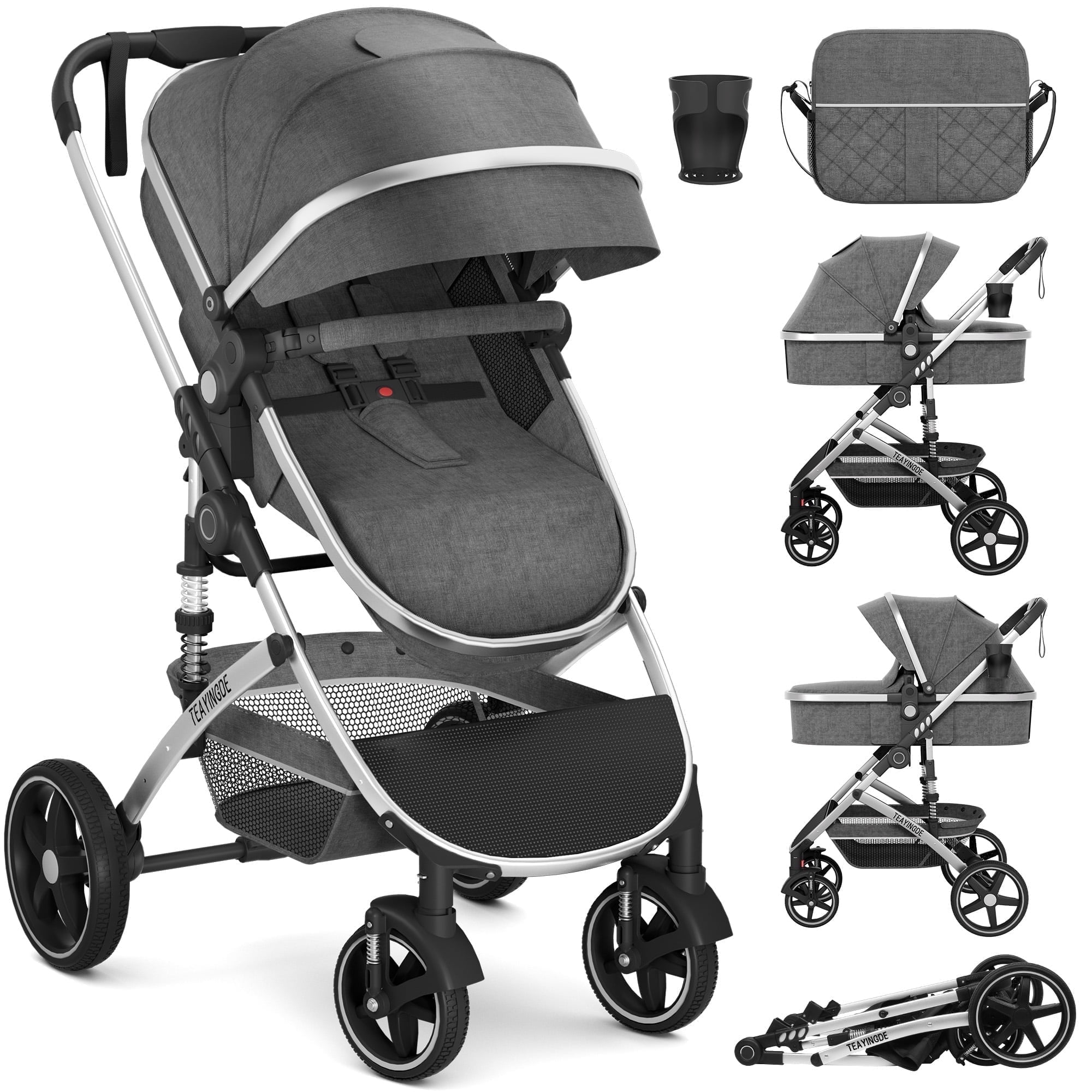 MoveEase 2 in 1 Baby Stroller,Convertible Infant Strollers