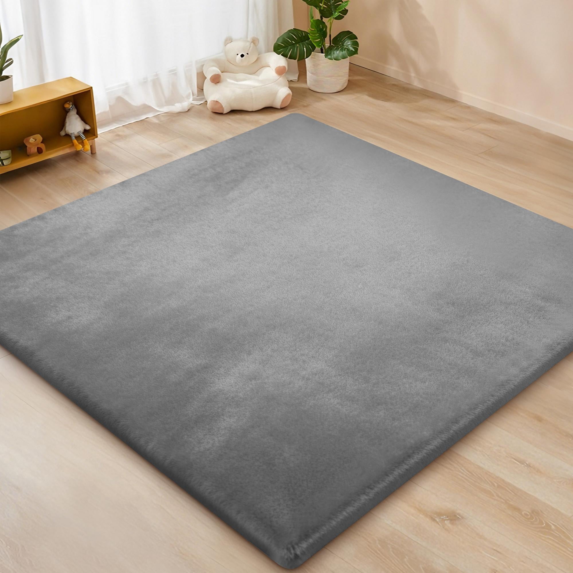 Babyeap Baby Play Mat, 1.3" Thick Foam Cushion,50"x50" Mat for Floor Cushion,Gray
