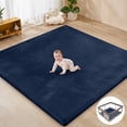 thumbnail image 1 of babyeap Baby Play Mat,50"x50" Playpen Mat,1.3" Extra Thick Crawling Mat for Floor Cushion,Removable Washable Cover Playmat for Babies Toddlers Infant,Blue, 1 of 7