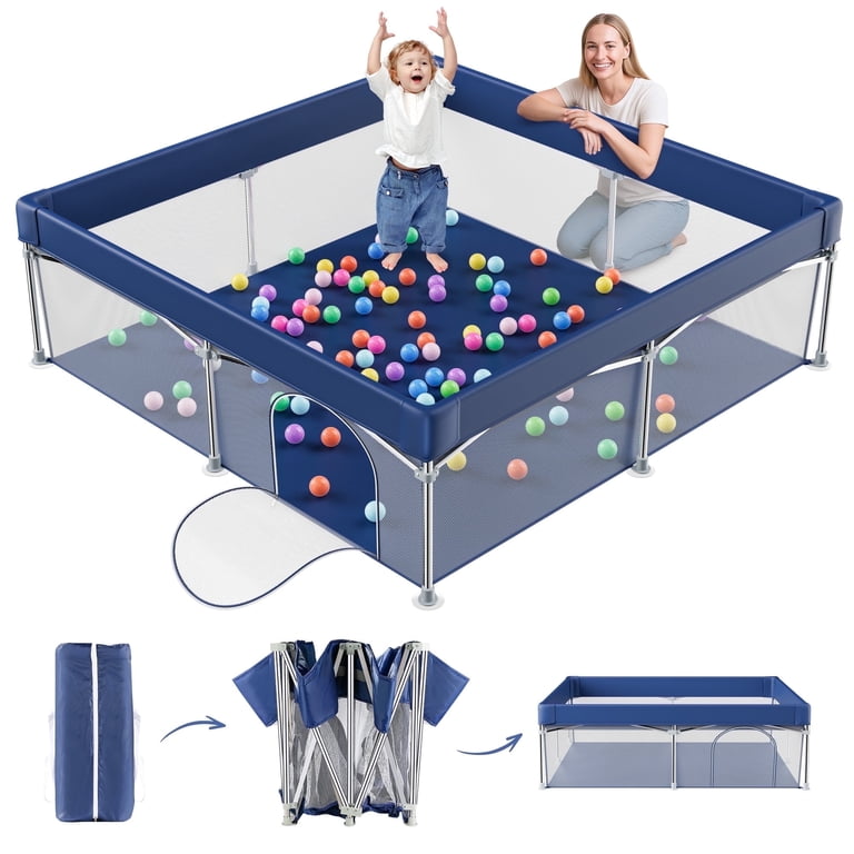 ベビープレイパン (Playpan) Joypony 50x50 inch Playpen with Playmat 
