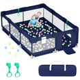 thumbnail image 1 of babyeap Baby Playpen,71*50 Inch Extra Large Baby Playards for Babies and Toddlers,Fence Baby Play Yards for Indoor & Outdoor with Breathable Mesh,Navy Blue, 1 of 7