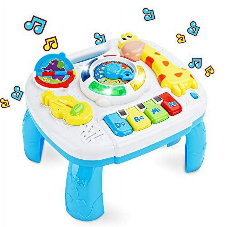 baccow Baby Toys 6 to 12 18 Months Musical Educational Learning Activity Table Center Toys for Toddlers Infants Kids 1 2 3 Year Olds Boys Girls Gifts