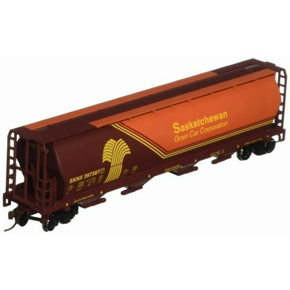 Bachmann-Canadian Cylindrical 4-Bay Grain Hopper - Ready to Run - Silver Series(