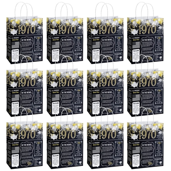 back in 1970 Birthday Party Favors Bag back in 1970 Gift Bags Party Candy Snack Bag