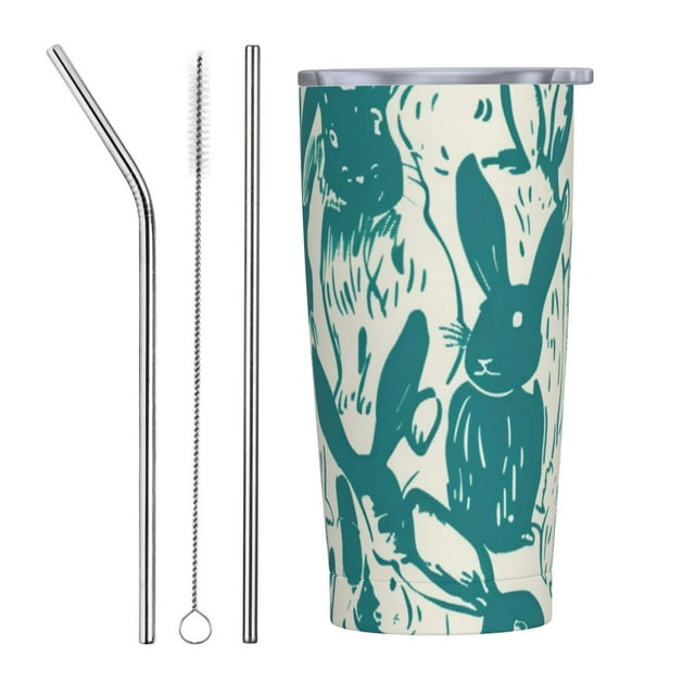 on a background 20 oz insulated cup, stainless steel travel cup with