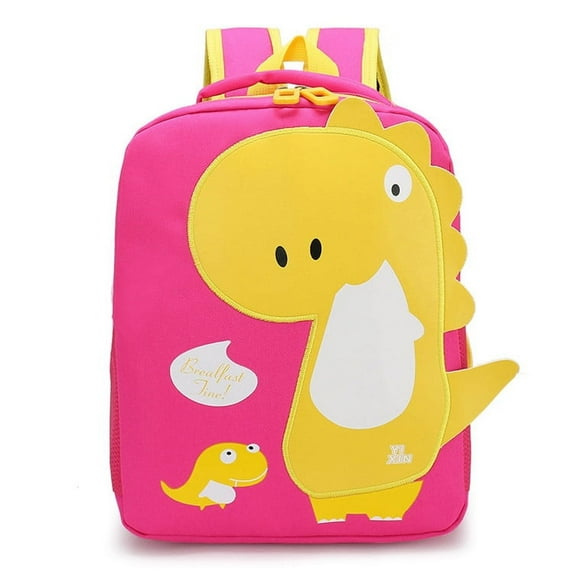 backpack Cute dinosaur Preschool Schoolbag for 1-6 bag Can put A4 books 26*12*32cm(Pink)