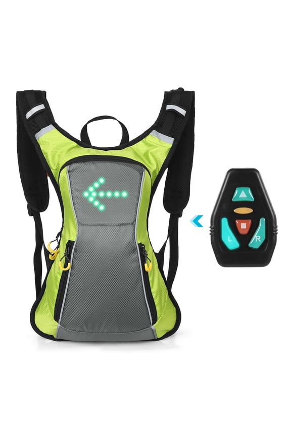 backpack,Turn Ipx5 Waterproof Usb Reable Safety Ipx5 Waterproof With Led Turn Ipx5 Safety Remote Mewmewcat Qinquan Bike Hxber Yellow & gray