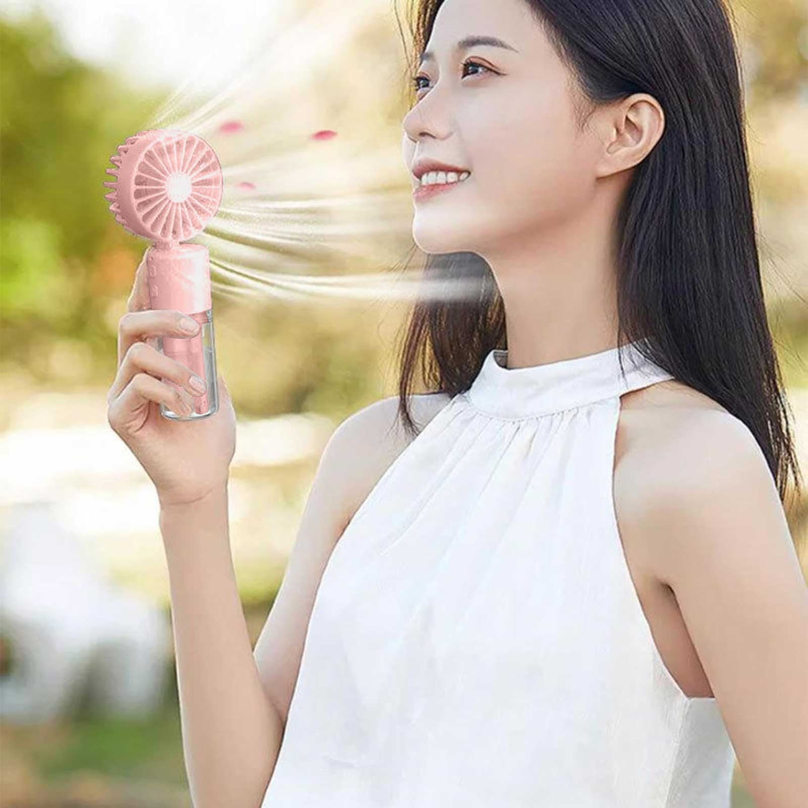 backup small fan travel desk Handheld Fan Power Bank USB Hair Mini