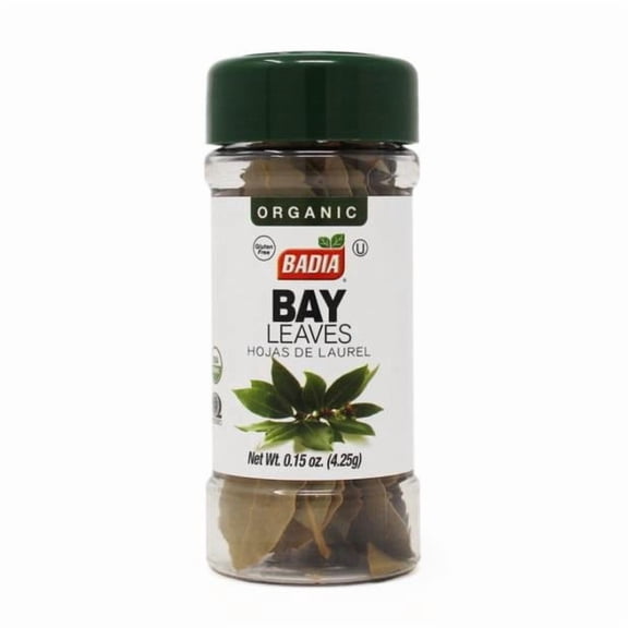 badia organic standard size bay leaves whole 0.15 Oz.Pack Of 8