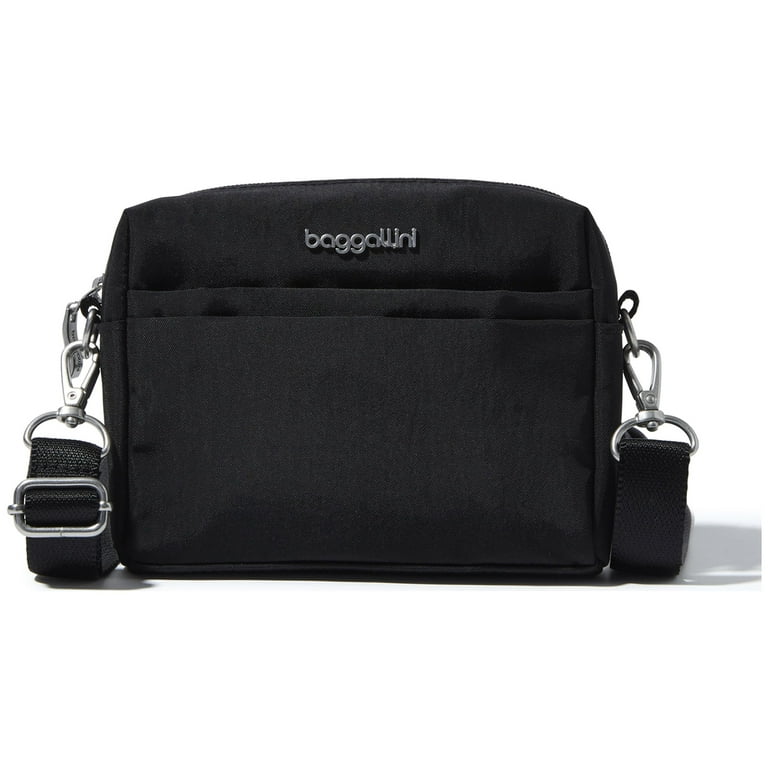 Baggallini Triple Zip Small Crossbody Bag for Women - Convertible Crossbody  Fanny Pack Belt Bag - Lightweight Water-resistant