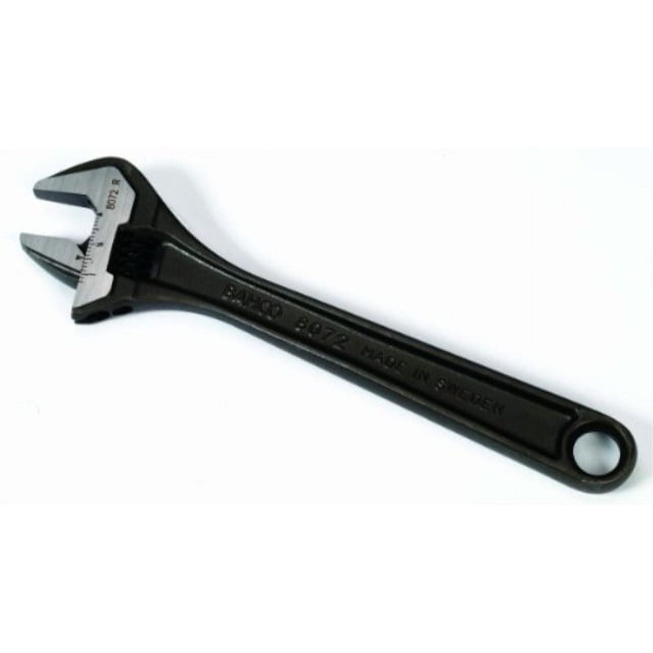Bahco 8072 R US Adjustable Wrench, 10-Inch, Black
