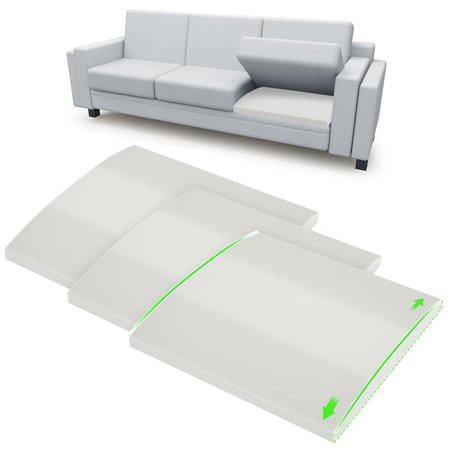 baibu Couch Cushion Support, 100% High Density Foam,Anti Slip, Light Gray, 3 Pcs