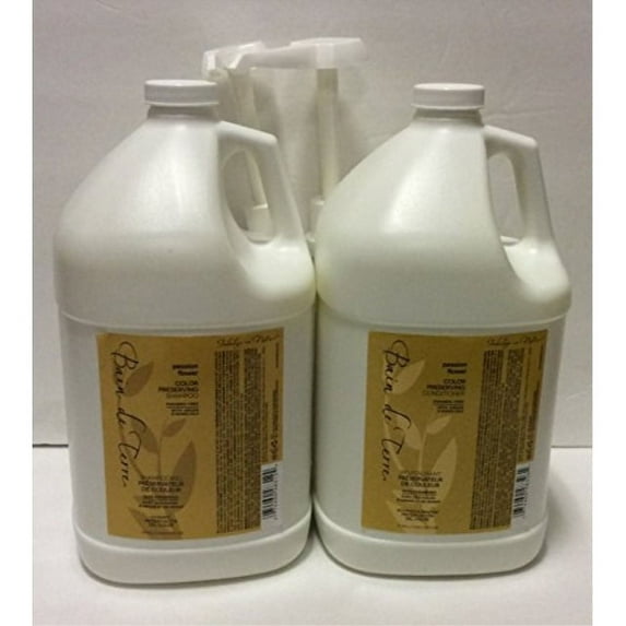bain de terre passion flower color shampoo, conditioner gallon plus pumps